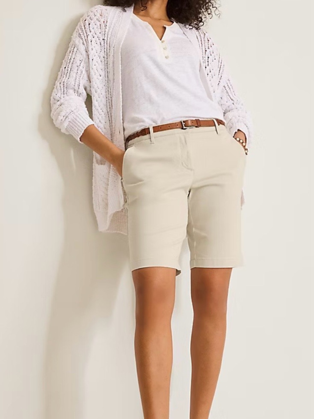 Tommy Bahama Khaki Chino Bermuda Shorts
